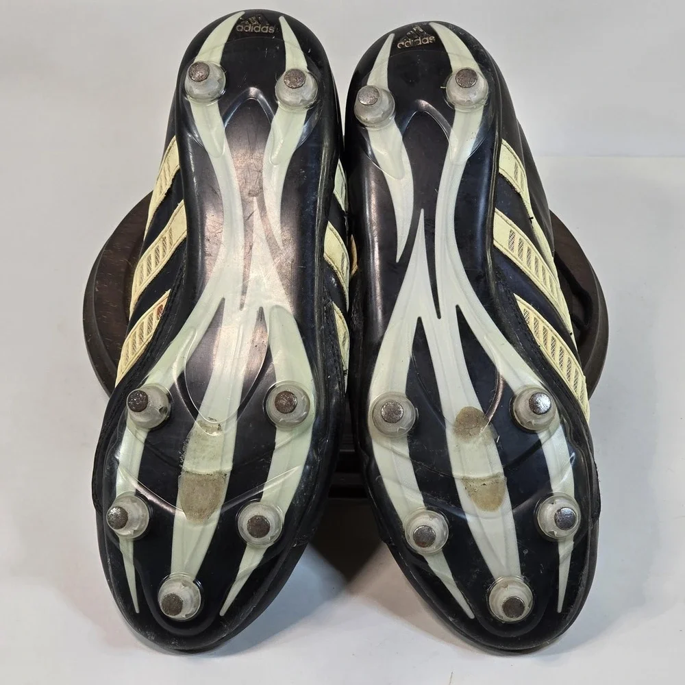 Adidas Predator‎ Powerserve Soccer Shoes Mens 10 Black Gold Cleats 2006 Model 44